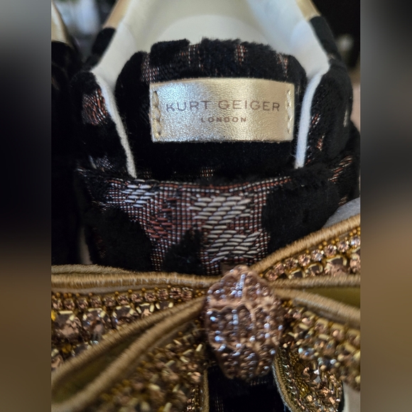 Kurt Geiger London bow-embellished sneakers. Size 38.5 - Picture 3 of 14